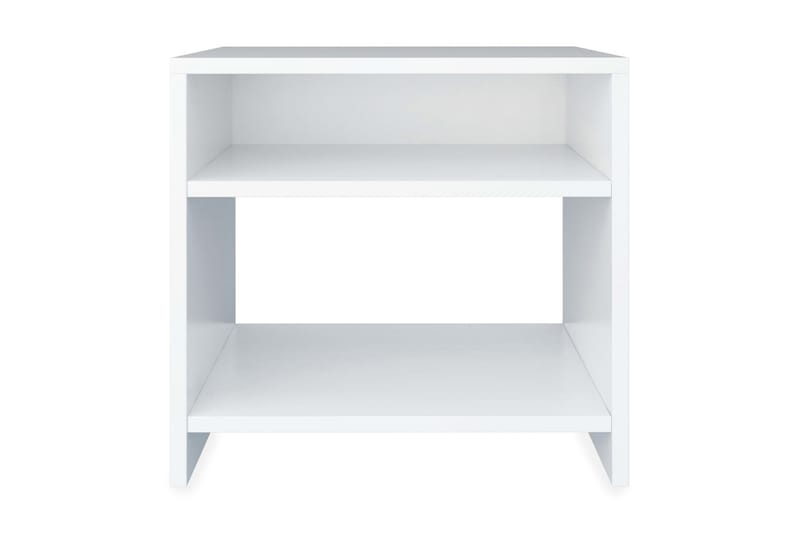 Nattbord hvit 40x30x40 cm sponplate - Hvit - Møbler - Bord - Avlastningsbord - Sengebord & nattbord