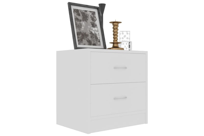 Nattbord hvit 40x30x40 cm sponplate - Hvit - Møbler - Bord - Avlastningsbord - Sengebord & nattbord