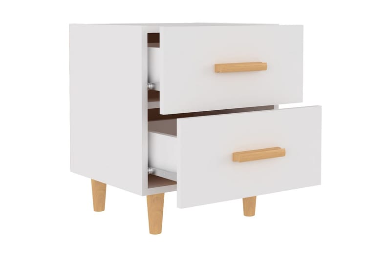 Nattbord hvit 40x35x47,5 cm - Hvit - Møbler - Bord - Avlastningsbord - Sengebord & nattbord
