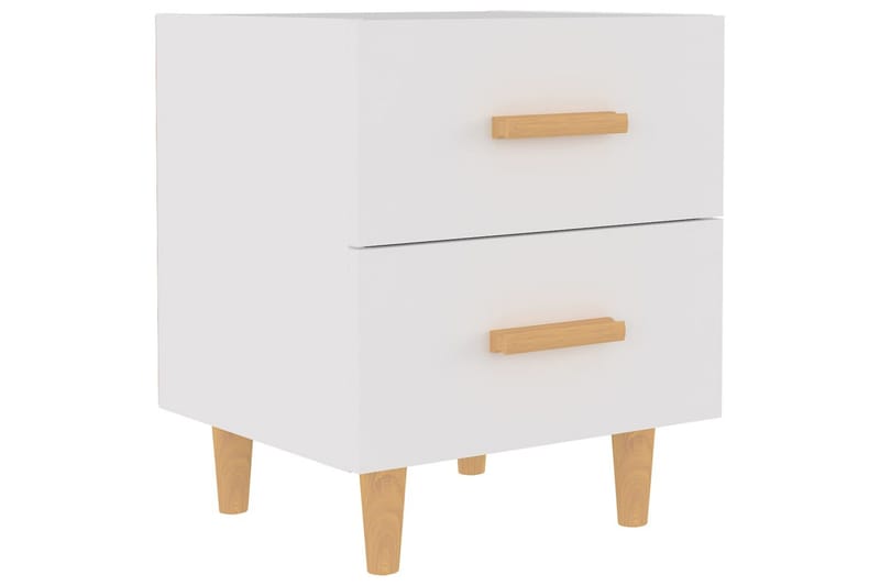 Nattbord hvit 40x35x47,5 cm - Hvit - Møbler - Bord - Avlastningsbord - Sengebord & nattbord