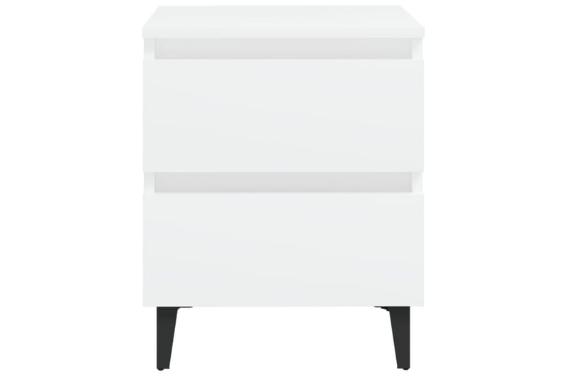 Nattbord hvit 40x35x50 cm sponplate - Hvit - Møbler - Bord - Avlastningsbord - Sengebord & nattbord