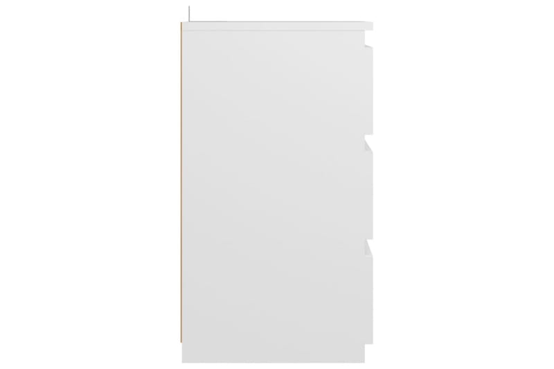 Nattbord hvit 40x35x62,5 cm sponplate - Hvit - Sengebord & nattbord