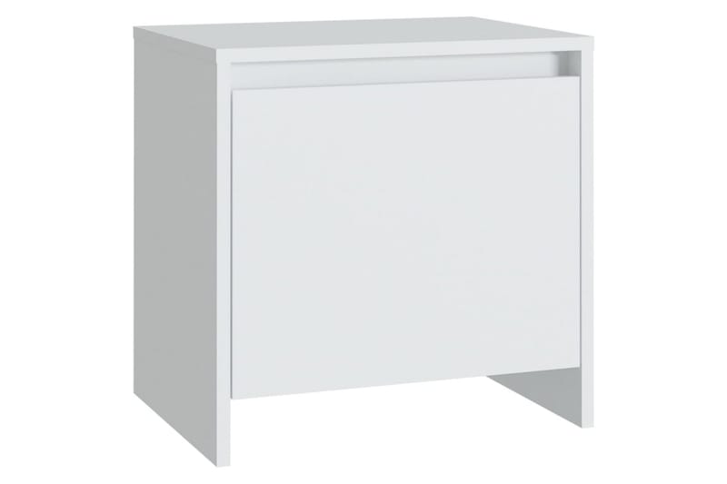 Nattbord hvit 45x34x44,5 cm sponplate - Hvit - Møbler - Bord - Avlastningsbord - Sengebord & nattbord