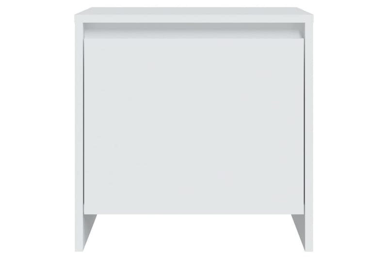 Nattbord hvit 45x34x44,5 cm sponplate - Hvit - Møbler - Bord - Avlastningsbord - Sengebord & nattbord