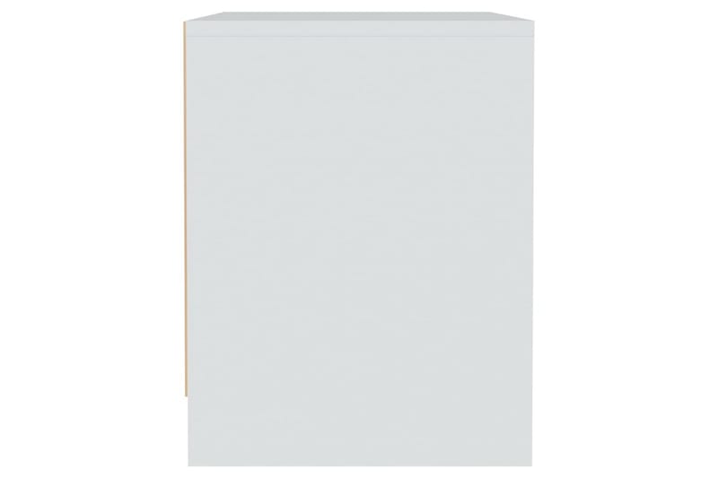 Nattbord hvit 45x34x44,5 cm sponplate - Hvit - Møbler - Bord - Avlastningsbord - Sengebord & nattbord