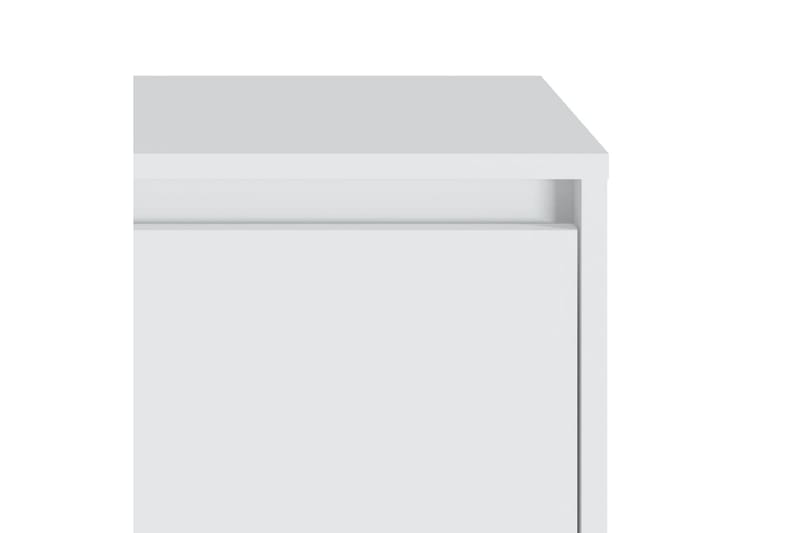 Nattbord hvit 45x34x44,5 cm sponplate - Hvit - Møbler - Bord - Avlastningsbord - Sengebord & nattbord