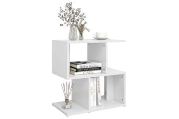 Nattbord hvit 50x30x51,5 cm sponplate - Hvit - Møbler - Bord - Avlastningsbord - Sengebord & nattbord