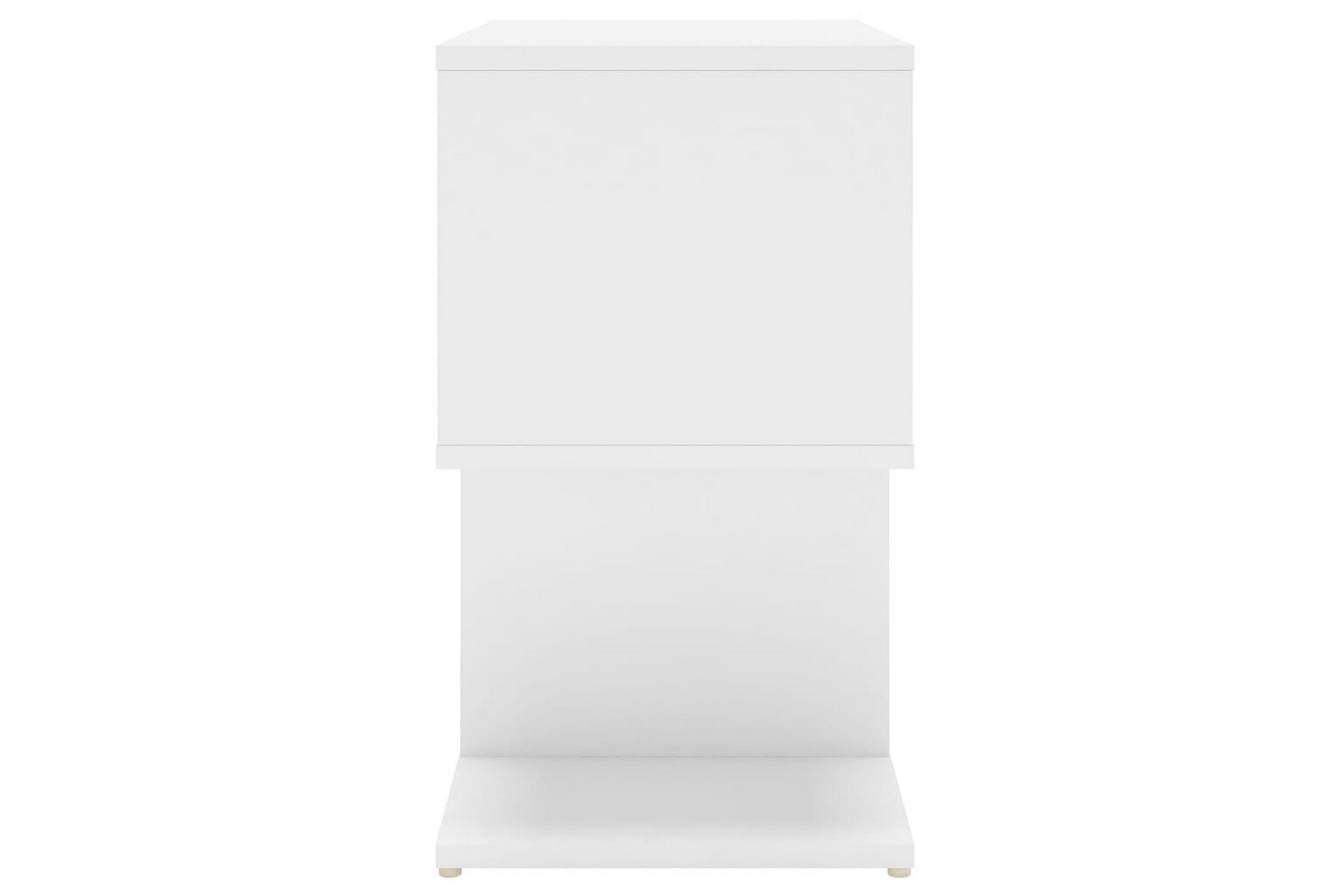 Nattbord hvit 50x30x51,5 cm sponplate - Hvit - Møbler - Bord - Avlastningsbord - Sengebord & nattbord