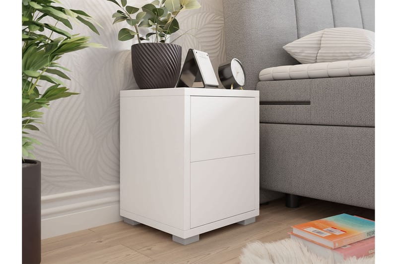 Nattbord - Hvit - Møbler - Bord - Avlastningsbord - Sengebord & nattbord