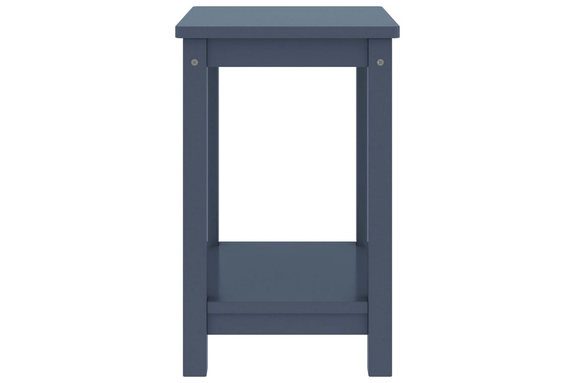 Nattbord lysegrå 35x30x47 cm heltre furu - Grå - Møbler - Bord - Avlastningsbord - Sengebord & nattbord