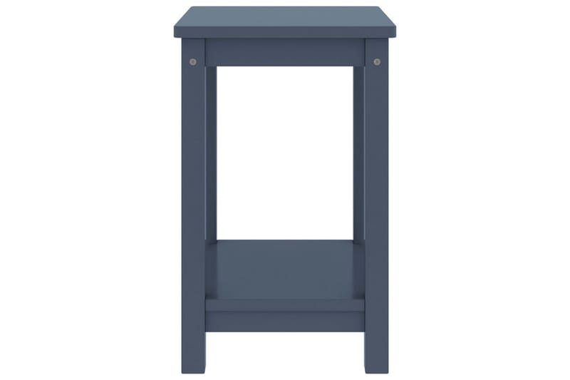Nattbord lysegrå 35x30x47 cm heltre furu - Grå - Møbler - Bord - Avlastningsbord - Sengebord & nattbord