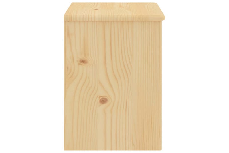 Nattbord lyst tre 35x30x40 cm heltre furu - Brun - Møbler - Bord - Avlastningsbord - Sengebord & nattbord