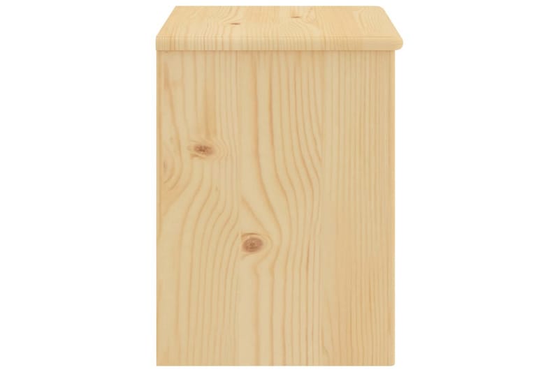 Nattbord lyst tre 35x30x40 cm heltre furu - Brun - Sengebord & nattbord