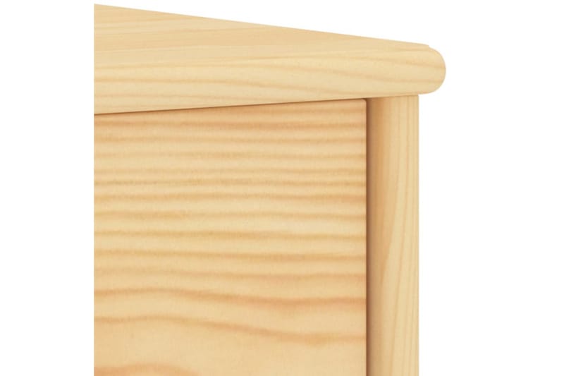 Nattbord lyst tre 35x30x40 cm heltre furu - Brun - Møbler - Bord - Avlastningsbord - Sengebord & nattbord