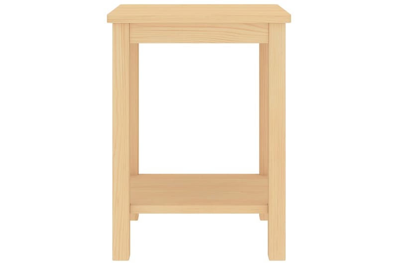 Nattbord lyst tre 35x30x47 cm heltre furu - Brun - Møbler - Bord - Avlastningsbord - Sengebord & nattbord