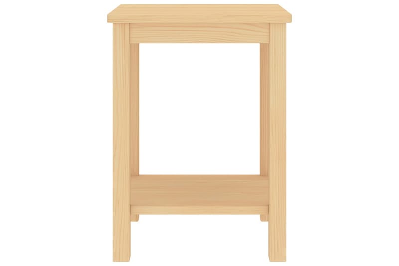 Nattbord lyst tre 35x30x47 cm heltre furu - Brun - Sengebord & nattbord