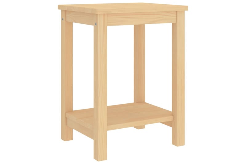 Nattbord lyst tre 35x30x47 cm heltre furu - Brun - Møbler - Bord - Avlastningsbord - Sengebord & nattbord