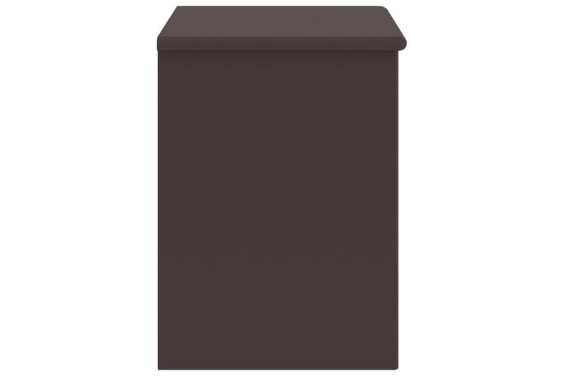 Nattbord mørkebrun 35x30x40 cm heltre furu - Brun - Sengebord & nattbord