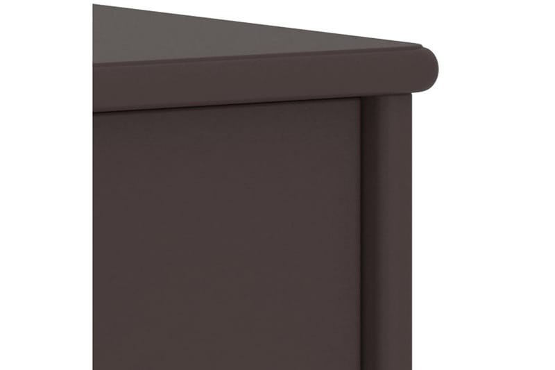 Nattbord mørkebrun 35x30x40 cm heltre furu - Brun - Sengebord & nattbord