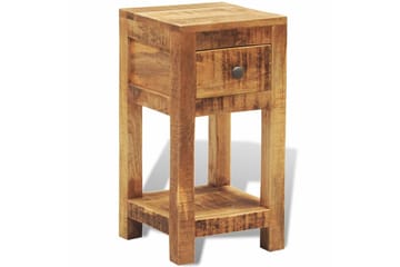 Nattbord med 1 skuff heltre mango - Mangotre - Møbler - Bord - Avlastningsbord - Sengebord & nattbord