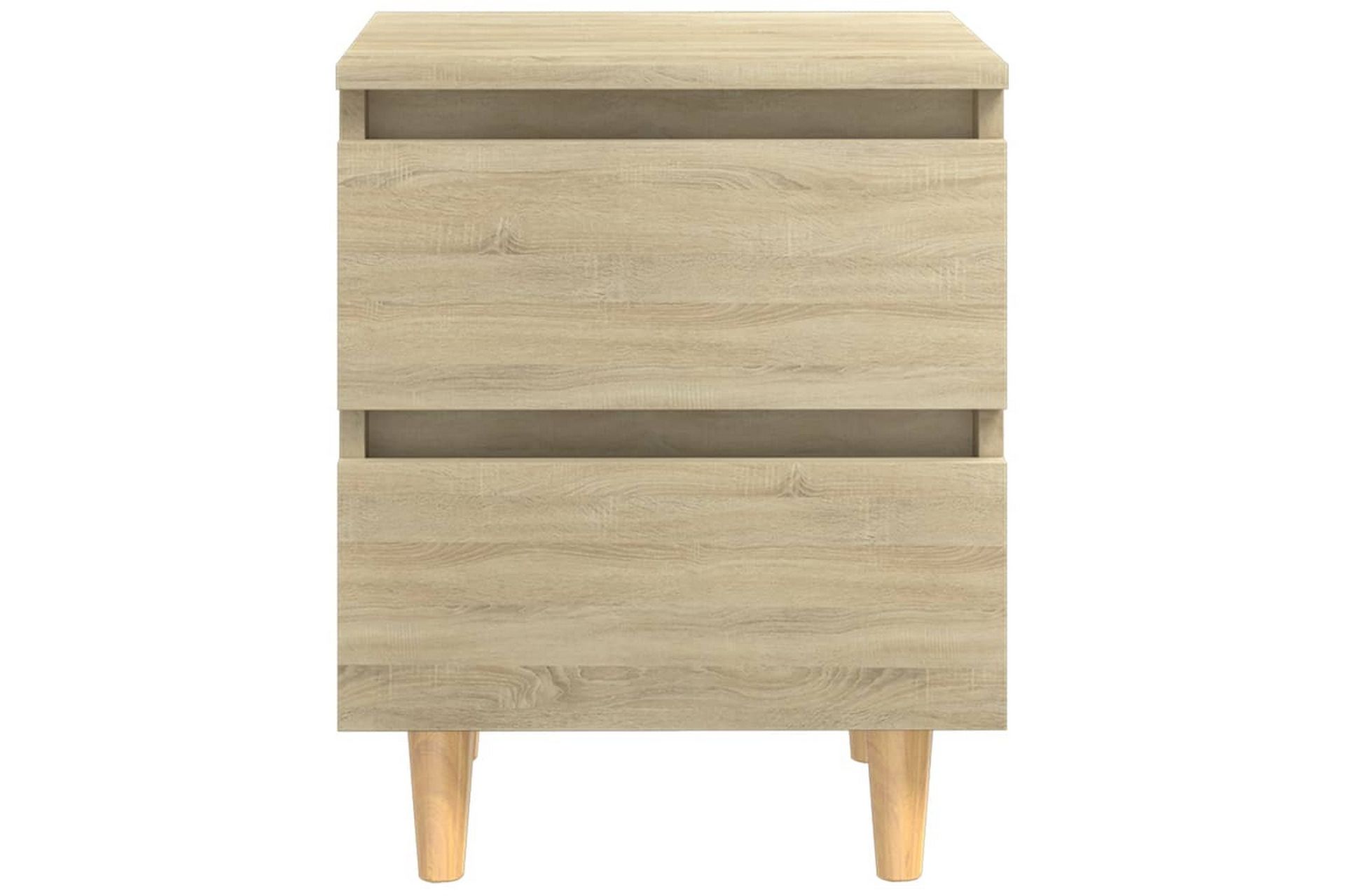 Nattbord med heltre furuben sonoma eik 40x35x50 cm - Brun - Møbler - Bord - Avlastningsbord - Sengebord & nattbord