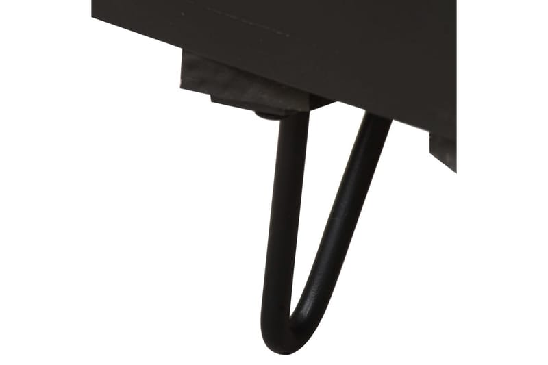 Nattbord med messingfront 40x30x50 cm heltre mango - Gull - Møbler - Bord - Avlastningsbord - Sengebord & nattbord