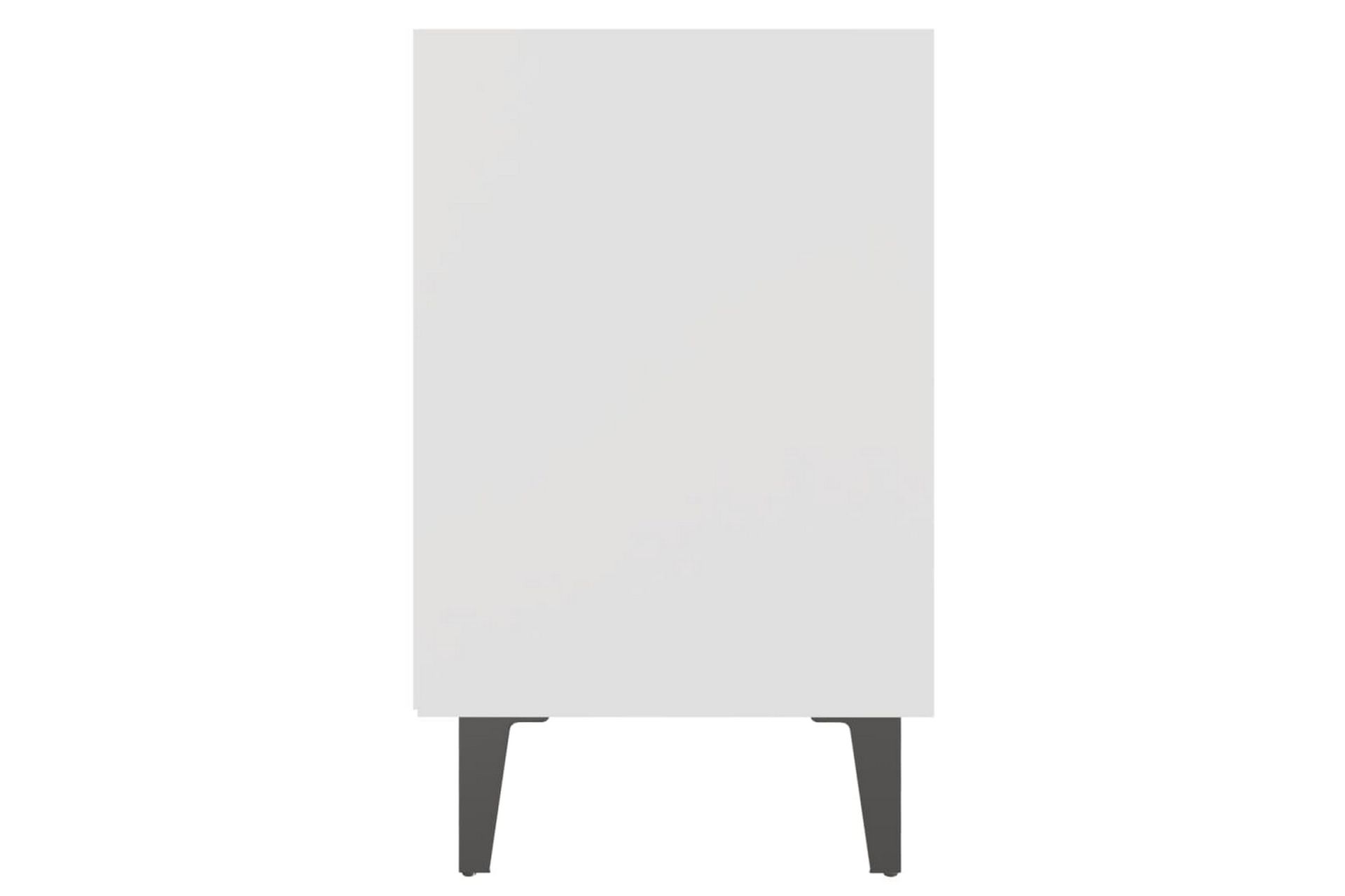 Nattbord med metallben hvit 40x30x50 cm - Hvit - Møbler - Bord - Avlastningsbord - Sengebord & nattbord