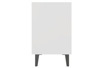 Nattbord med metallben hvit 40x30x50 cm - Hvit - Møbler - Bord - Avlastningsbord - Sengebord & nattbord