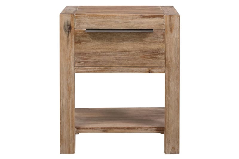 Nattbord med skuffer 2 stk 40x30x48 cm heltre akasie - Møbler - Bord - Avlastningsbord - Sengebord & nattbord