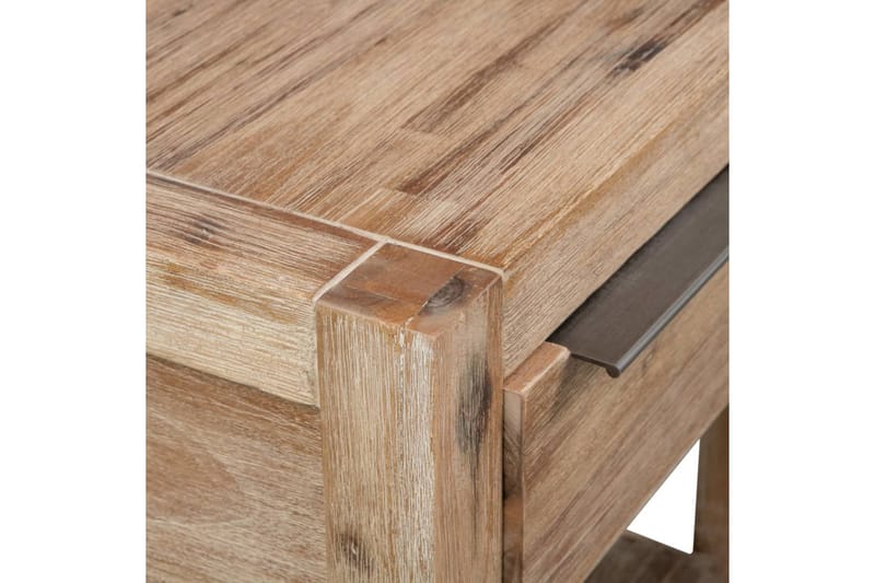 Nattbord med skuffer 2 stk 40x30x48 cm heltre akasie - Møbler - Bord - Avlastningsbord - Sengebord & nattbord
