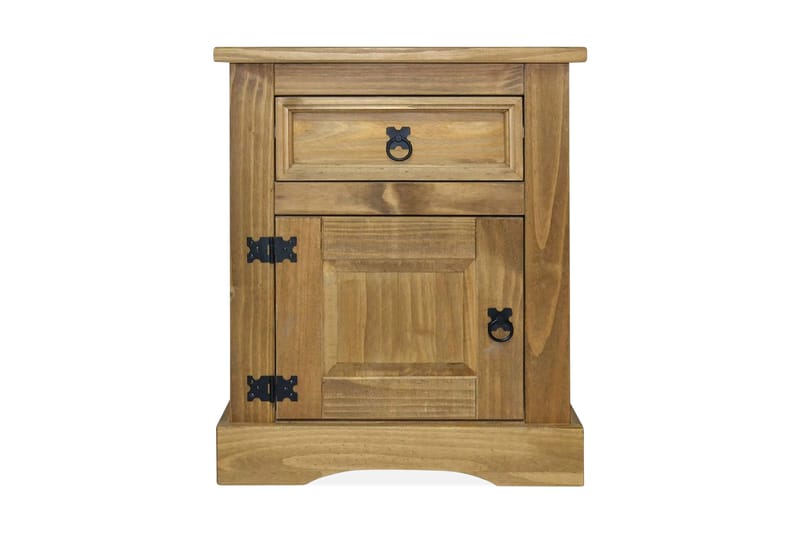 Nattbord meksikansk Corona-stil furu 53x39x67 cm - Furu - Møbler - Bord - Avlastningsbord - Sengebord & nattbord