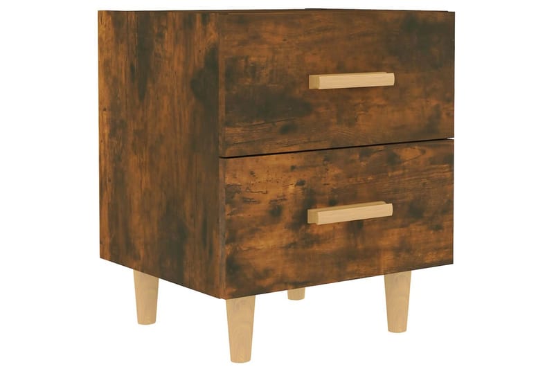 Nattbord røkt eik 40x35x47,5 cm - Brun - Møbler - Bord - Avlastningsbord - Sengebord & nattbord