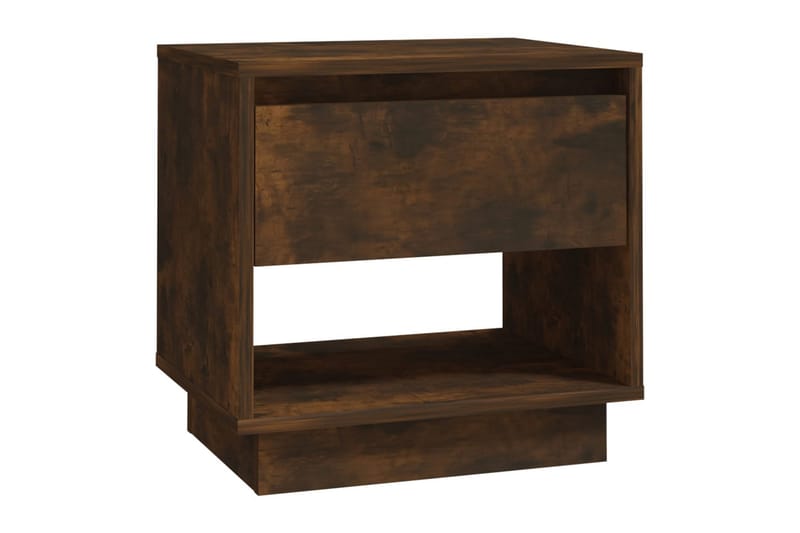 Nattbord røkt eik 45x34x44 cm sponplate - Brun - Møbler - Bord - Avlastningsbord - Sengebord & nattbord