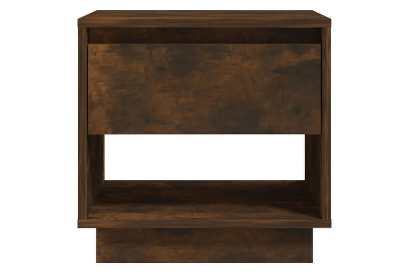 Nattbord røkt eik 45x34x44 cm sponplate - Brun - Møbler - Bord - Avlastningsbord - Sengebord & nattbord