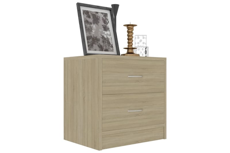 Nattbord sonoma eik 40x30x40 cm sponplate - Brun - Møbler - Bord - Avlastningsbord - Sengebord & nattbord