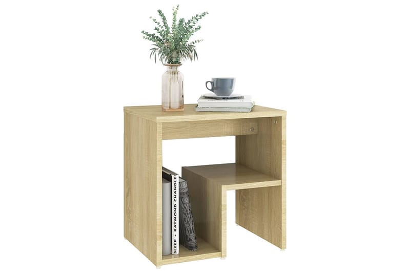 Nattbord sonoma eik 40x30x40 cm sponplate - Brun - Møbler - Bord - Avlastningsbord - Sengebord & nattbord
