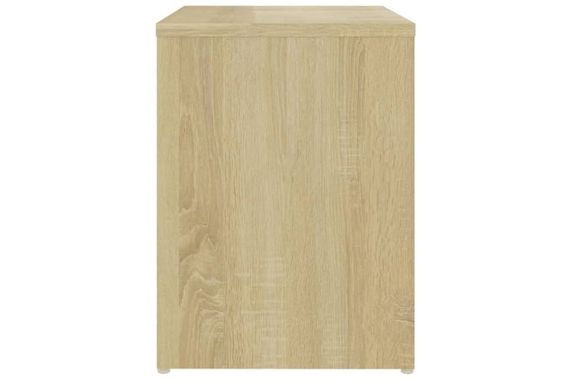 Nattbord sonoma eik 40x30x40 cm sponplate - Brun - Møbler - Bord - Avlastningsbord - Sengebord & nattbord