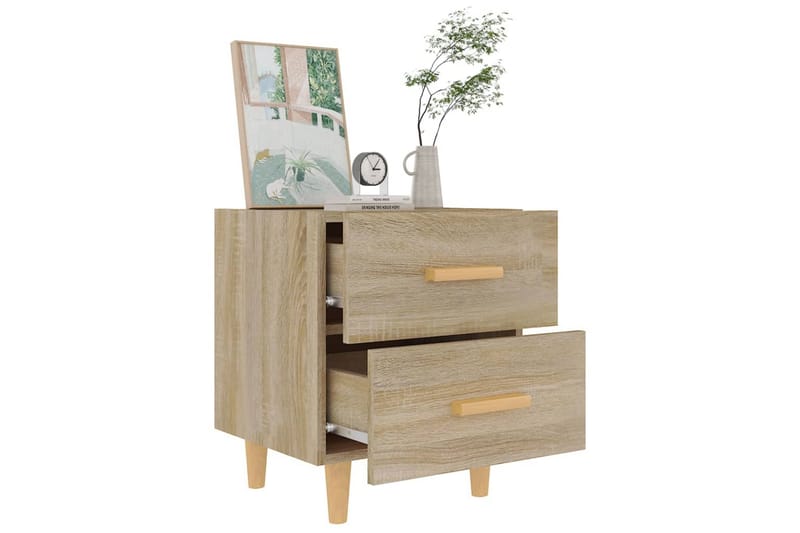 Nattbord sonoma eik 40x35x47,5 cm - Brun - Møbler - Bord - Avlastningsbord - Sengebord & nattbord