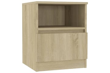 Nattbord sonoma eik 40x40x50 cm sponplate - Brun - Møbler - Bord - Avlastningsbord - Sengebord & nattbord