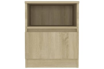 Nattbord sonoma eik 40x40x50 cm sponplate - Brun - Møbler - Bord - Avlastningsbord - Sengebord & nattbord