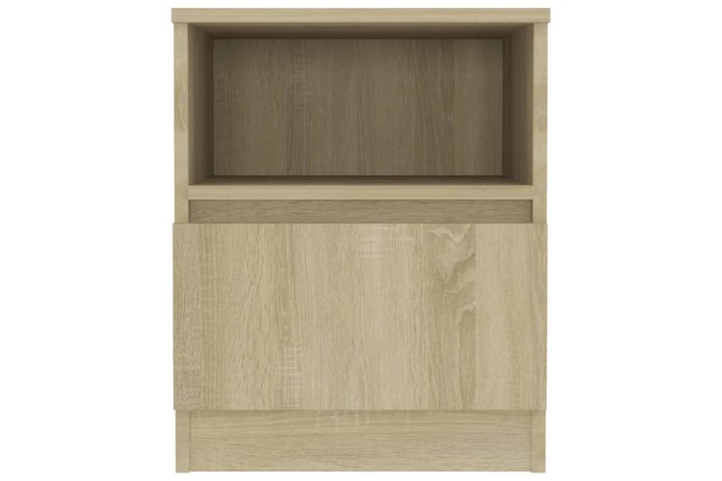 Nattbord sonoma eik 40x40x50 cm sponplate - Brun - Møbler - Bord - Avlastningsbord - Sengebord & nattbord