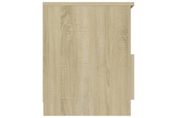 Nattbord sonoma eik 40x40x50 cm sponplate - Brun - Møbler - Bord - Avlastningsbord - Sengebord & nattbord