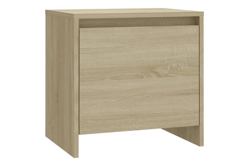 Nattbord sonoma eik 45x34x44,5 cm sponplate - Beige - Møbler - Bord - Avlastningsbord - Sengebord & nattbord