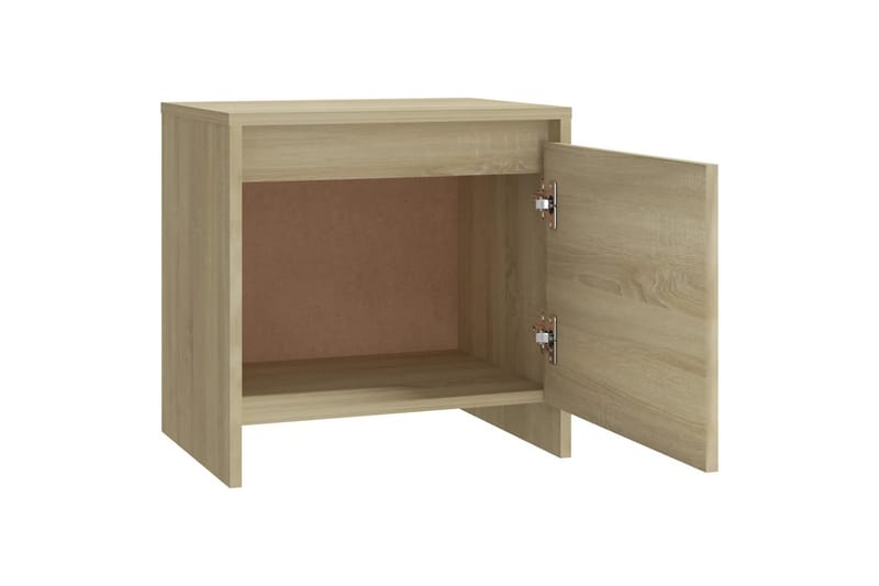 Nattbord sonoma eik 45x34x44,5 cm sponplate - Beige - Møbler - Bord - Avlastningsbord - Sengebord & nattbord