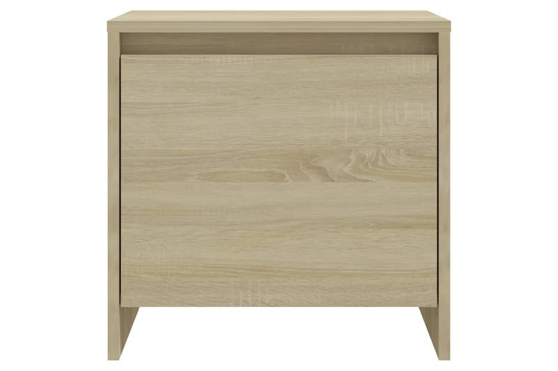 Nattbord sonoma eik 45x34x44,5 cm sponplate - Beige - Møbler - Bord - Avlastningsbord - Sengebord & nattbord