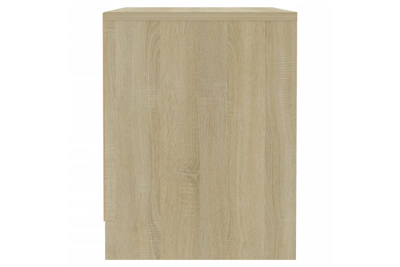 Nattbord sonoma eik 45x34x44,5 cm sponplate - Beige - Møbler - Bord - Avlastningsbord - Sengebord & nattbord