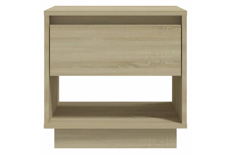 Nattbord sonoma eik 45x34x44 cm sponplate - Beige - Møbler - Bord - Avlastningsbord - Sengebord & nattbord