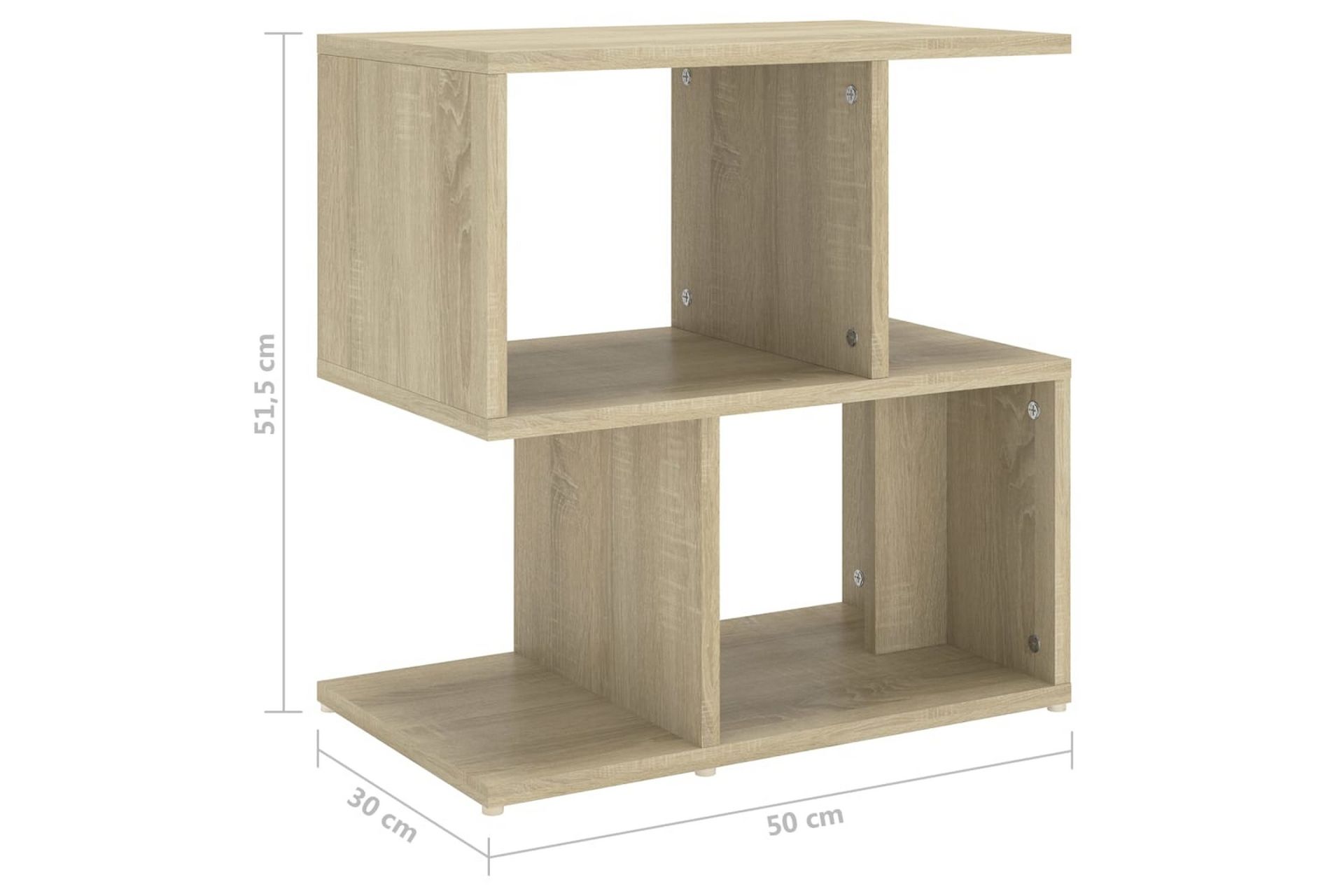 Nattbord sonoma eik 50x30x51,5 cm sponplate - Brun - Møbler - Bord - Avlastningsbord - Sengebord & nattbord