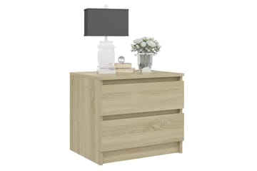 Nattbord sonoma eik 50x39x43,5 cm sponplate - Brun - Møbler - Bord - Avlastningsbord - Sengebord & nattbord