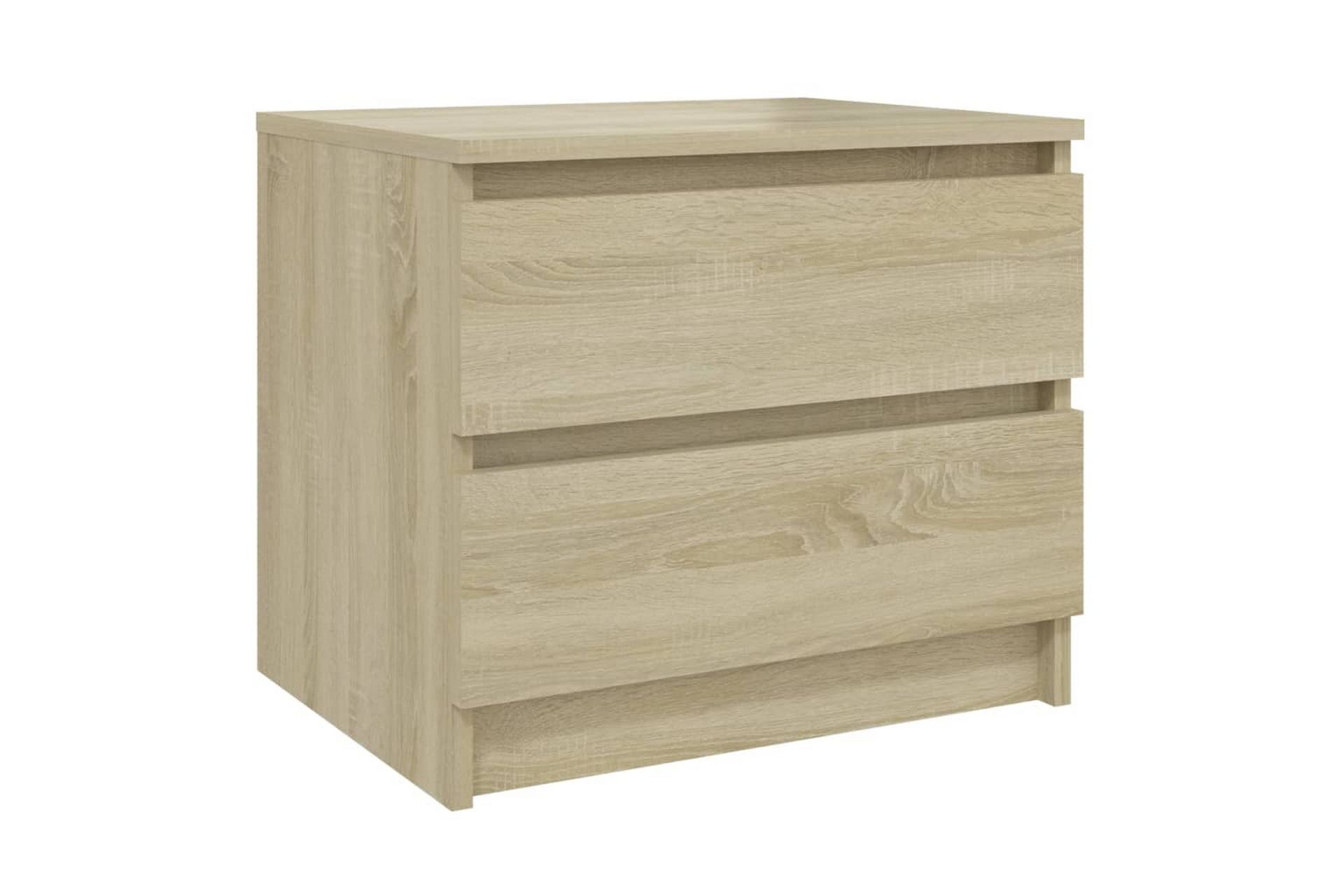 Nattbord sonoma eik 50x39x43,5 cm sponplate - Brun - Møbler - Bord - Avlastningsbord - Sengebord & nattbord